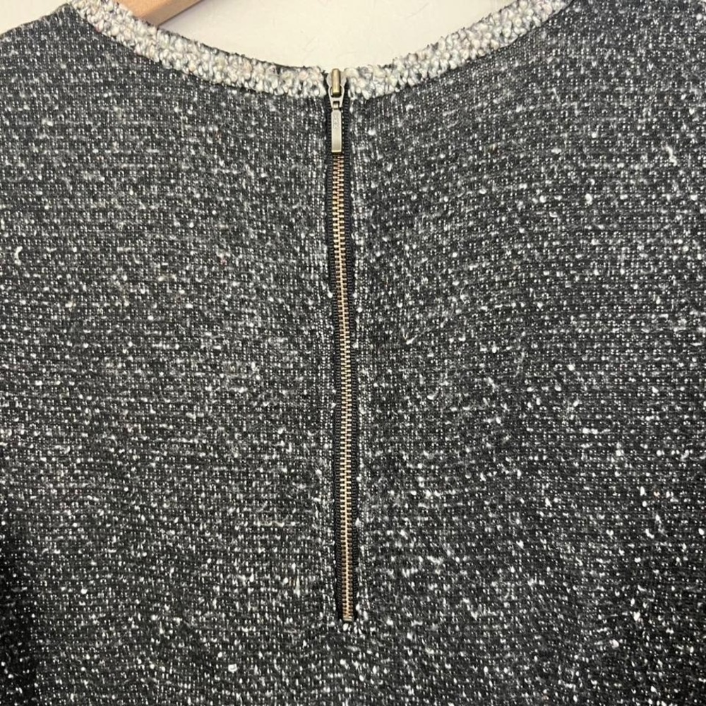 Cabi‎ Coco Shell Sparkle Tweed Knit Short Sleeve Top Size S Zipper Back - Picture 5 of 6
